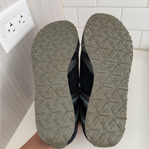 Ahnu Black, Gray, and Blue Athletic Shoes - Picture 4 of 8